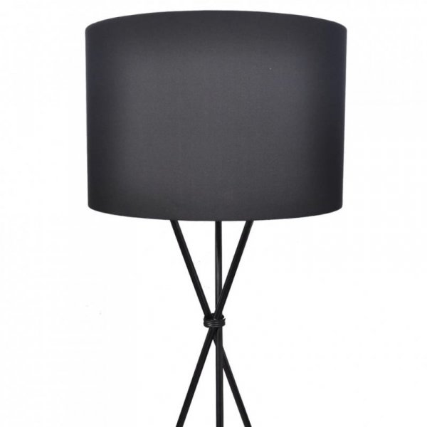 Lampa podłogowa, czarna