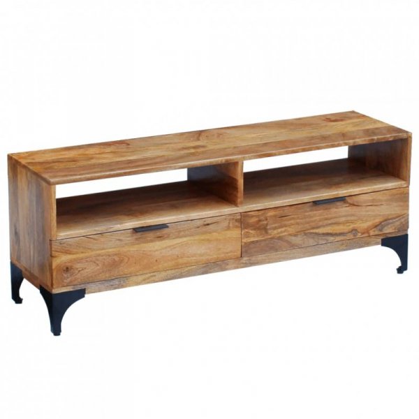 Szafka pod telewizor z drewna mango, 120 x 35 x 45 cm