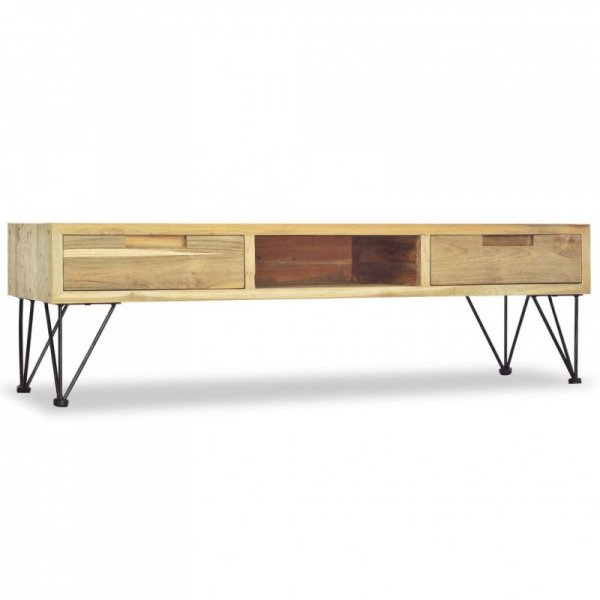 Szafka pod telewizor, 120 x 35 x 35 cm, lite drewno tekowe
