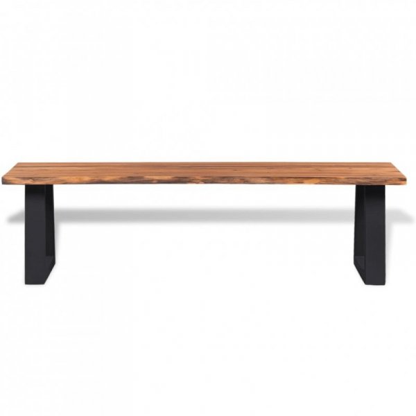 Ławka z litego drewna akacjowego, 145 cm