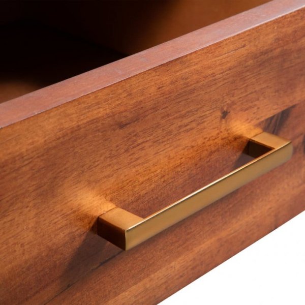 Stolik kawowy z drewna akacjowego 90x50x40 cm