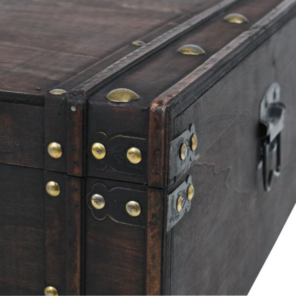 Stolik kawowy w stylu vintage z sklejka, 120x55x35 cm