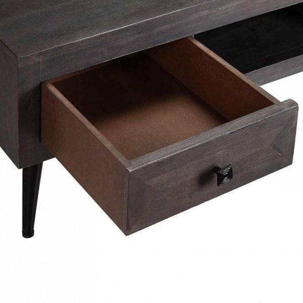 Stolik kawowy lite drewno mango 100x60x35 cm