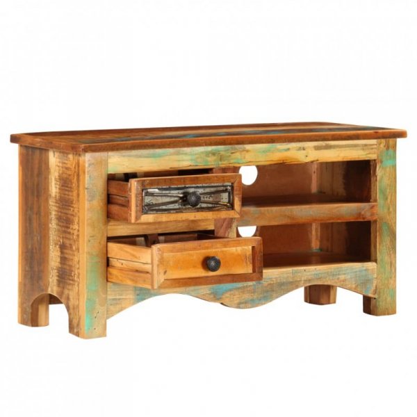 Szafka pod TV, 80x30x40 cm, lite drewno z odzysku