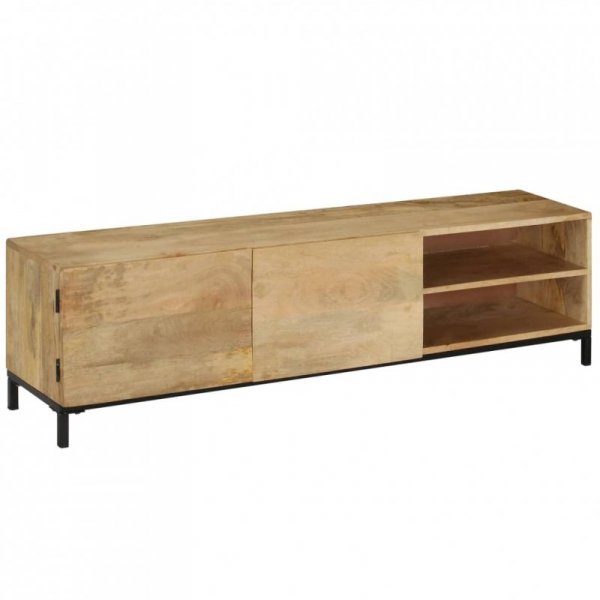 Szafka pod TV, 145x30x41 cm, lite drewno mango