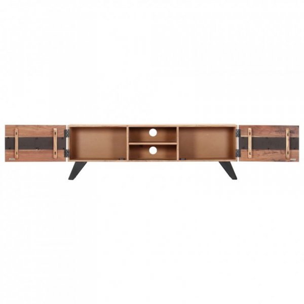 Szafka pod TV, 140x30x45 cm, lite drewno akacjowe
