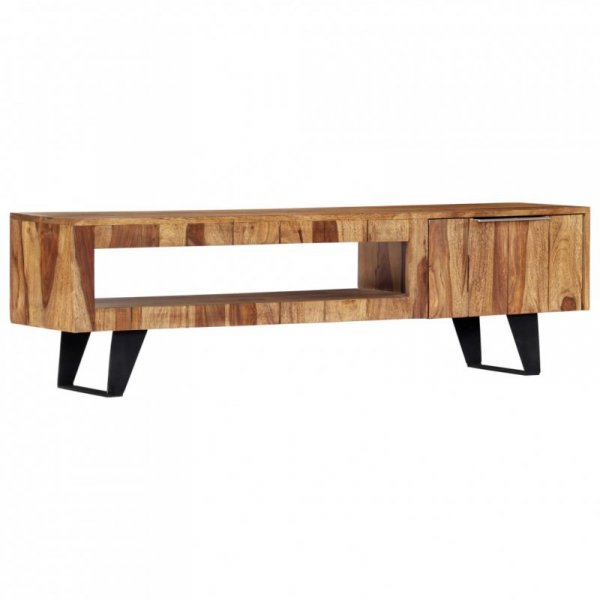 Szafka pod TV, 140x30x40 cm, lite drewno sheesham