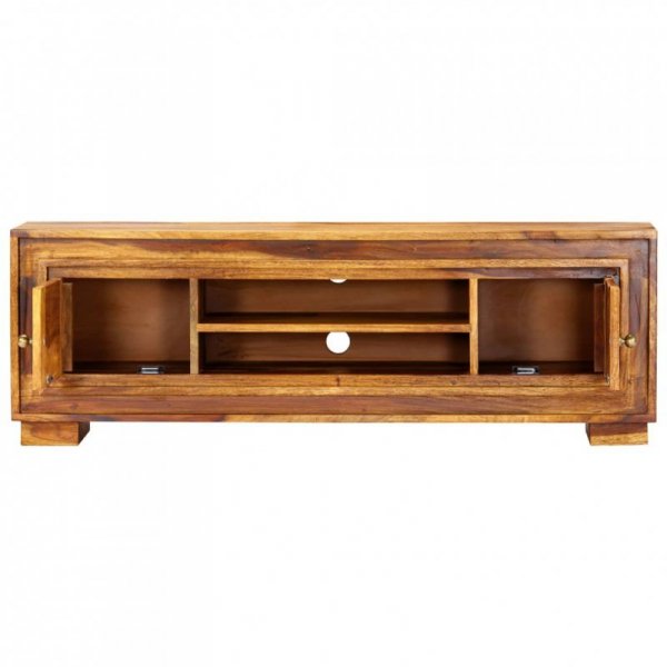 Szafka pod TV, 118x30x40 cm, lite drewno sheesham