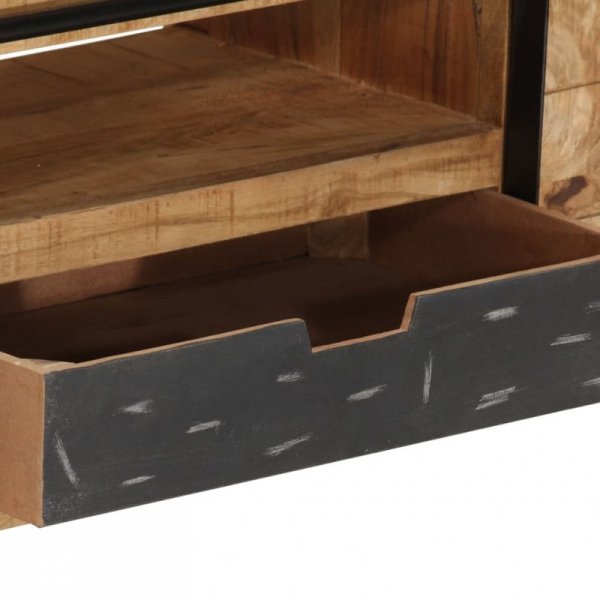 Szafka pod TV, 120x30x40 cm, lite drewno mango