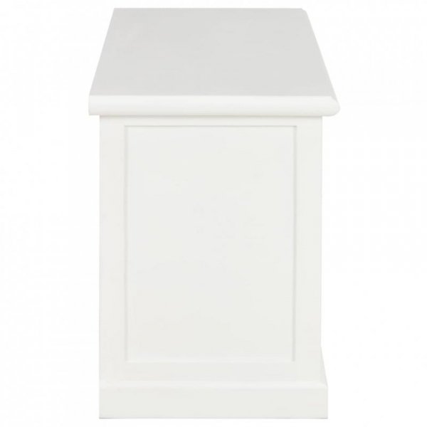 Szafka pod TV, biała, 90x30x40 cm, drewniana