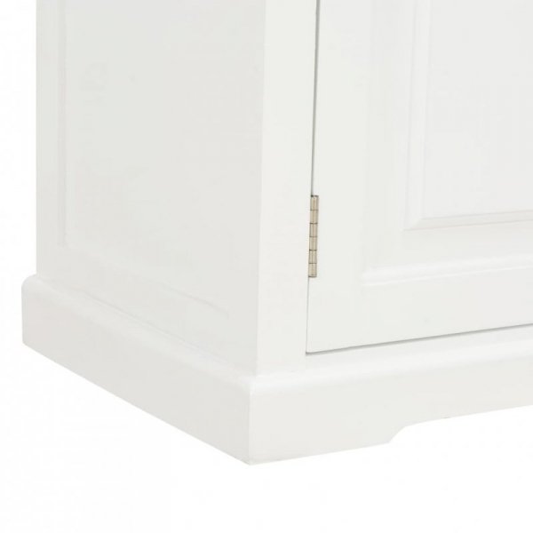 Szafka pod TV, biała, 90x30x40 cm, drewniana