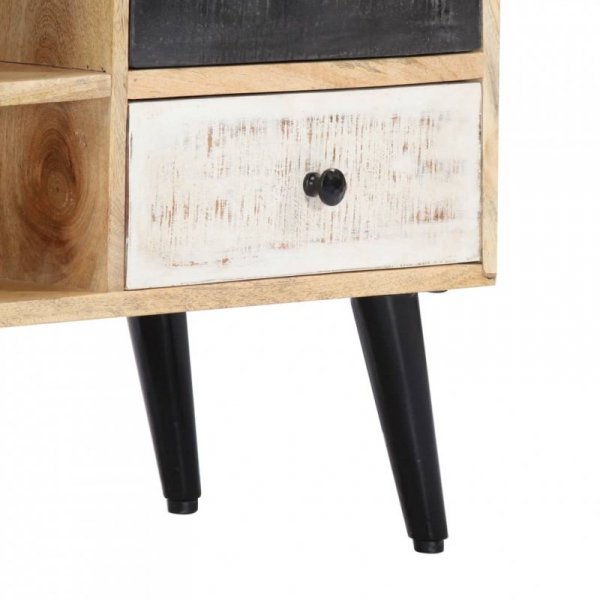 Szafka pod TV, 115 x 30 x 47 cm, lite drewno mango