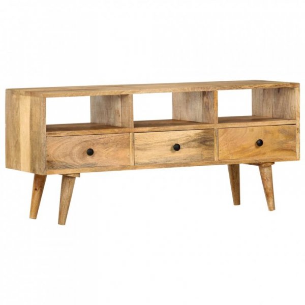 Szafka pod TV, 110 x 36 x 50 cm, lite drewno mango