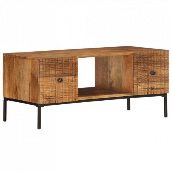 Stolik kawowy, 90 x 45 x 40 cm, lite drewno mango