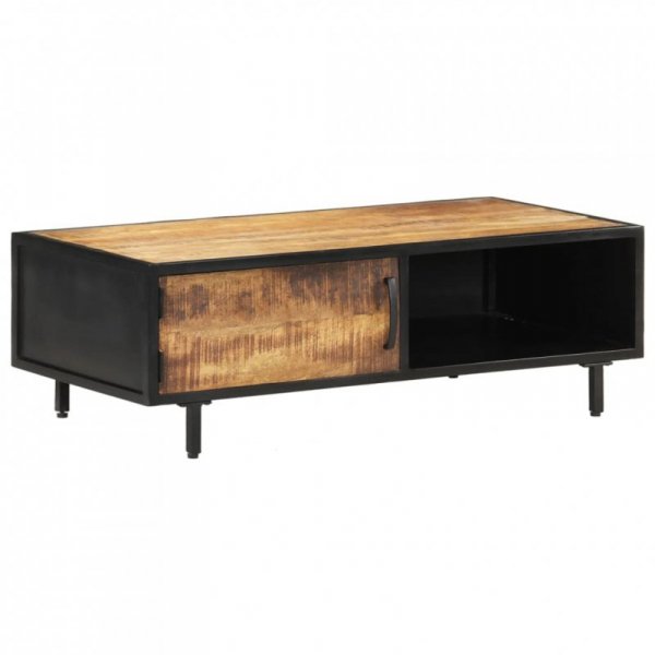 Stolik kawowy, 105x50x35 cm, surowe drewno mango