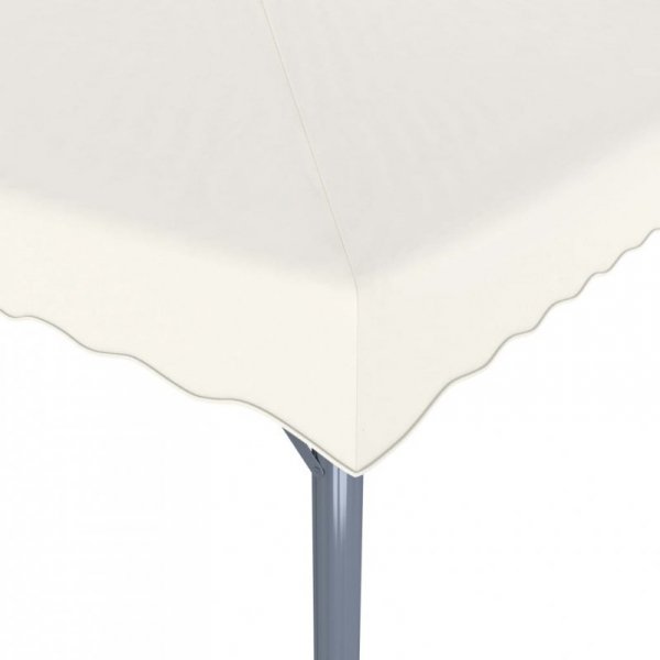 Altana ze sznurem lampek LED, 300x300 cm, kremowa, aluminium