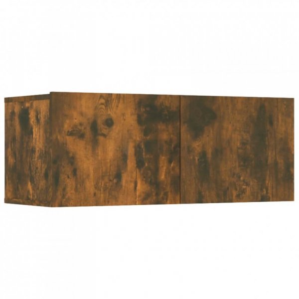 Szafki TV, 4 szt., przydymiony dąb, 80x30x30 cm