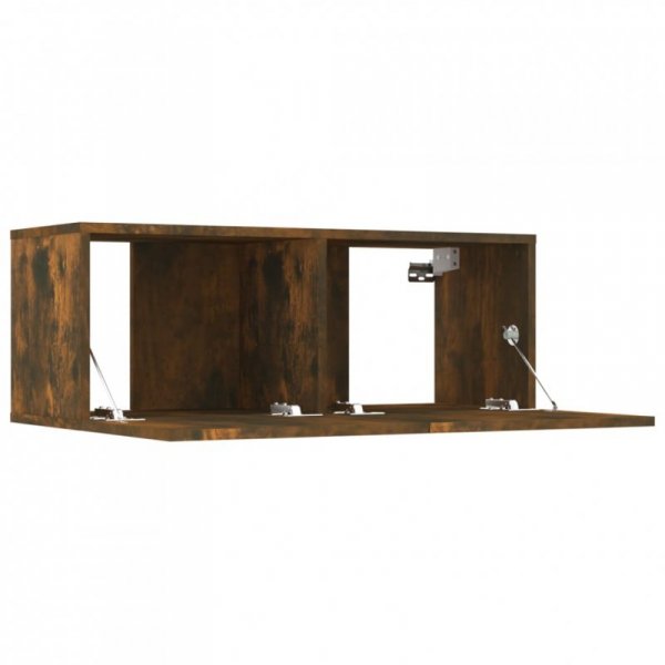 Szafki TV, 4 szt., przydymiony dąb, 80x30x30 cm