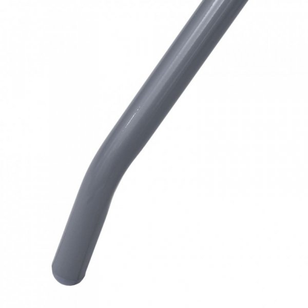 Stolik ogrodowy, jasnoszary, 60 cm, stal i szkło