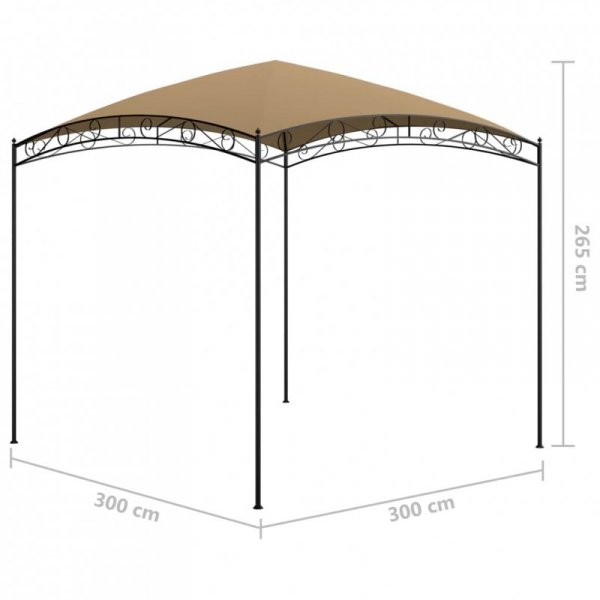 Altana, 3x3x2,65 m, kolor taupe, 180 g/m²