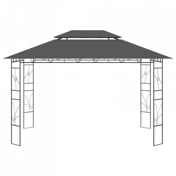 Altana, 4x3x2,7 m, antracytowa, 160 g/m²