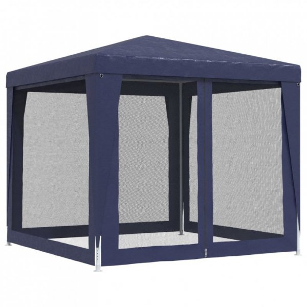 Namiot z 4 ścianami z siatki, niebieski, 2,5x2,5 m, HDPE