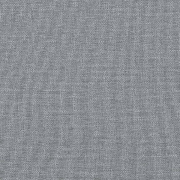 2-osobowa sofa z poduszkami, jasnoszara, 140 cm, tkanina