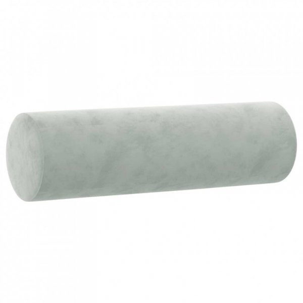 3-osobowa sofa z poduszkami, jasnoszara, 180 cm, aksamit