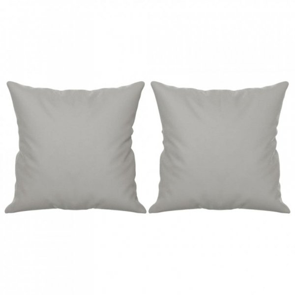 2-osobowa sofa z poduszkami, jasnoszara, 120 cm, mikrofibra