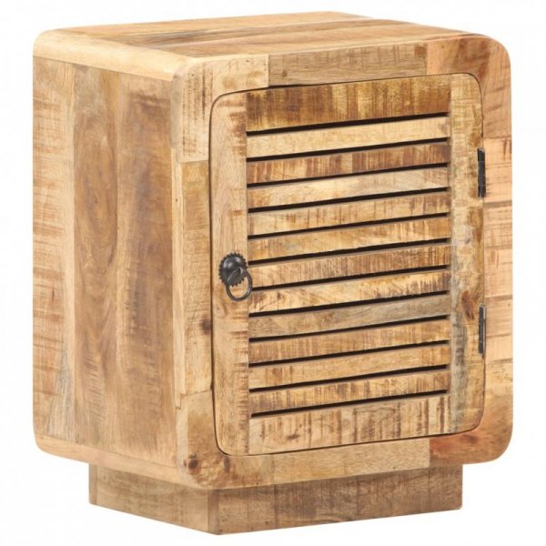 Szafka nocna, 40x30x50 cm, surowe drewno mango