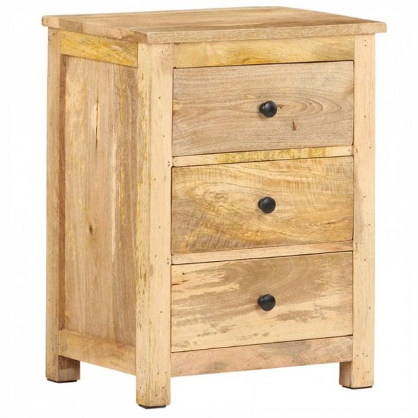 Stolik nocny, 45x35x60 cm, lite drewno mango