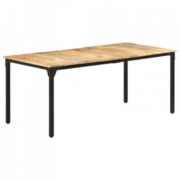 Stół jadalniany, 180 x 90 x 76 cm, surowe drewno mango