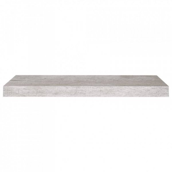 Półki ścienne, 4 szt., szarość betonu, 60 x 23,5 x 3,8 cm, MDF