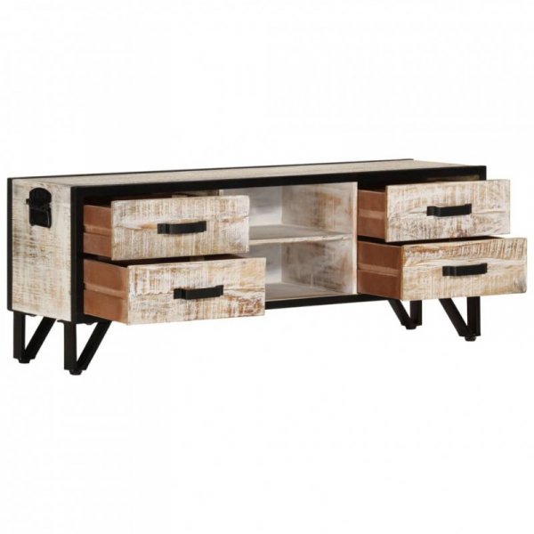 Szafka pod telewizor, 110x30x41 cm, lite drewno akacjowe