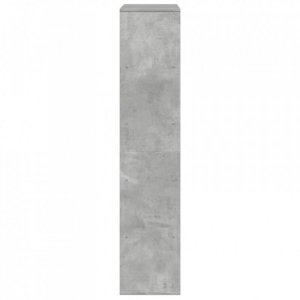 Regał, szarość betonu, 100x33x156,5 cm, materiał drewnopochodny