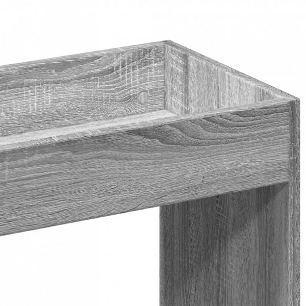 Regał, szary dąb sonoma, 63x33x180 cm, materiał drewnopochodny