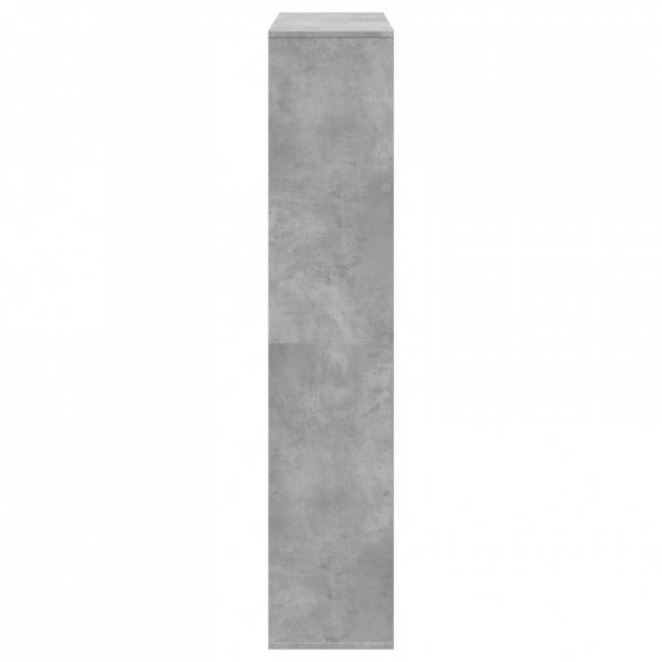 Regał, szarość betonu, 102x29x143 cm, materiał drewnopochodny
