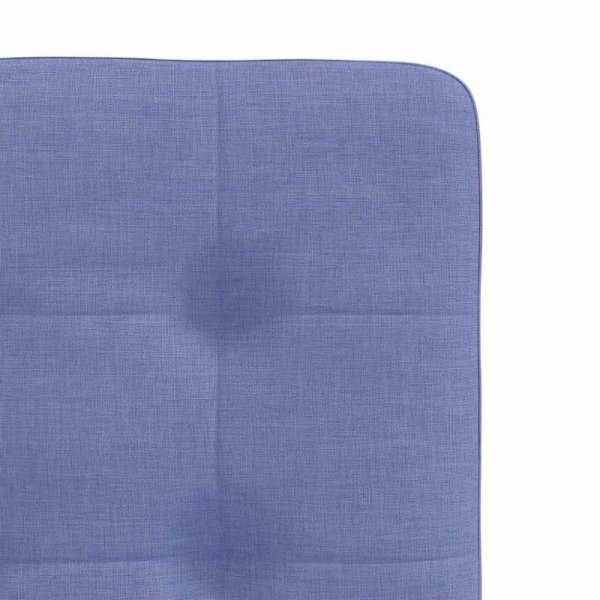 Krzesła do jadalni 4 szt. Jeans Niebieski Tkanina