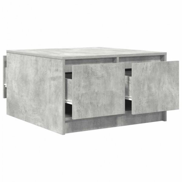 Stolik kawowy z szufladami Betonowy Szary 70,5x70x40 cm