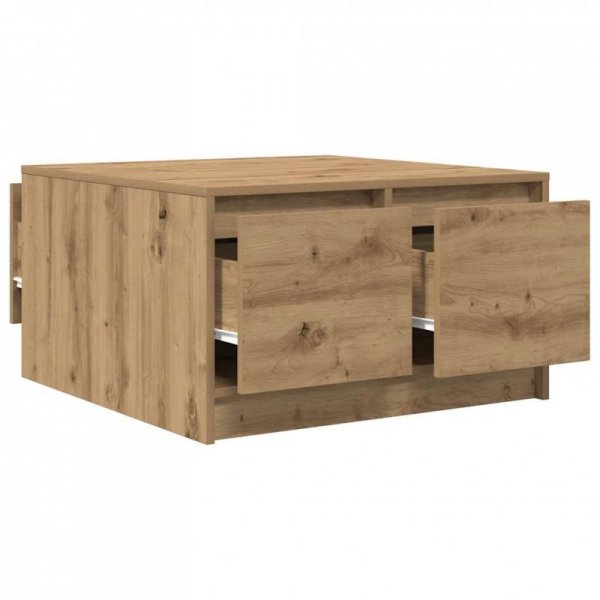 Stolik kawowy z szufladami Artisan Oak 70,5x70x40 cm