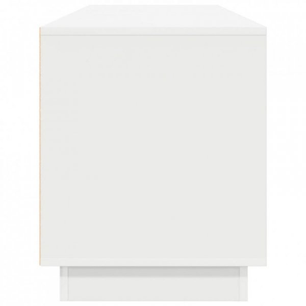 Szafka RTV z oświetleniem LED Biała 193,5x41x50 cm