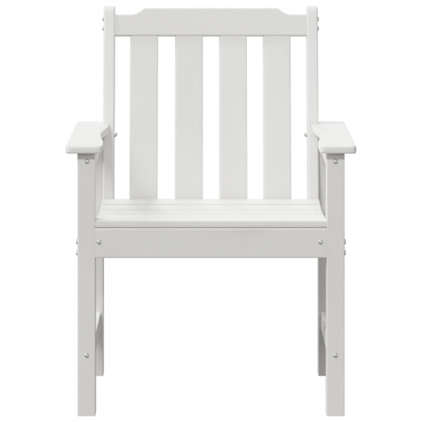 Krzesła jadalniane  6 szt. Białe 65.5x55.5x88 cm HDPE, Krzesła jadalniane  2 szt. Białe HDPE