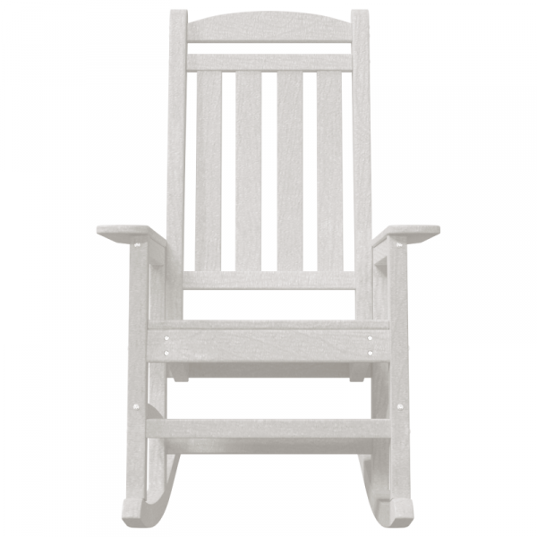 Krzesełka bujane  2 sztuki Białe 70x92x107.5 cm HDPE, Krzesełko bujane  Białe 70x92x108 cm HDPE