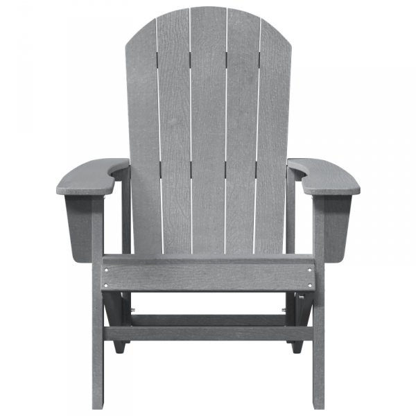 Krzesła Adirondack 2 szt Jasnoszare 74x82x90 cm HDPE,  Krzesło Adirondack Jasnoszare 74x82x91 cm HDPE