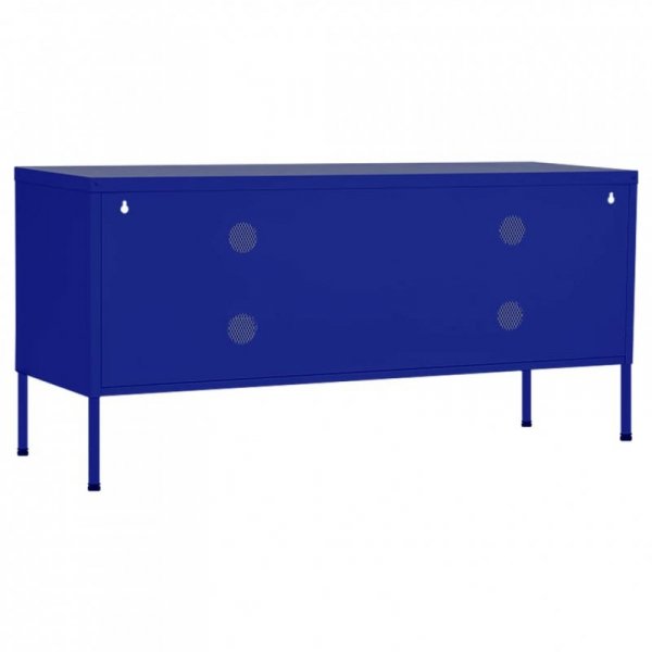 Szafka pod telewizor, granatowa, 105x35x50 cm, stalowa