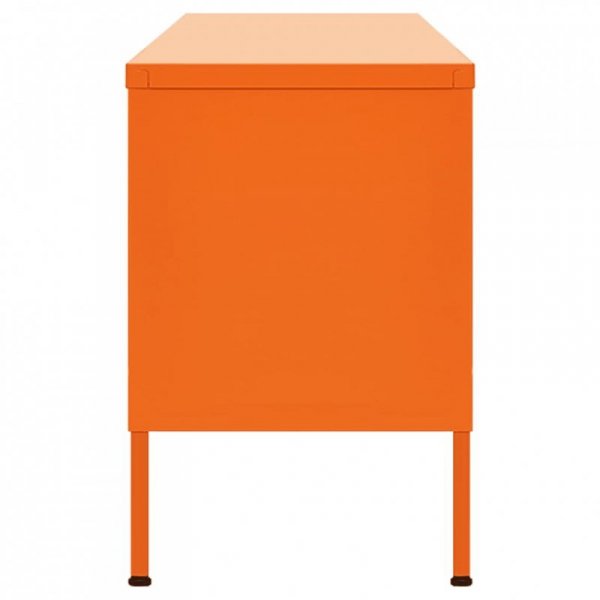 Szafka pod telewizor, pomarańczowa, 105x35x50 cm, stalowa