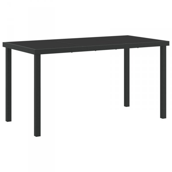 Zestaw 3 Czarny Polirattan, stal 56,5 x 57 x 83 cm Trwały