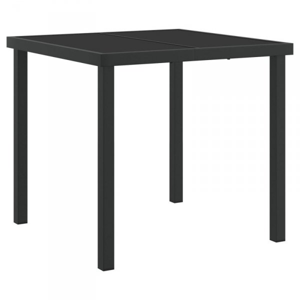 Zestaw 2 Czarny Polirattan 54x61x83 cm Wytrzymały