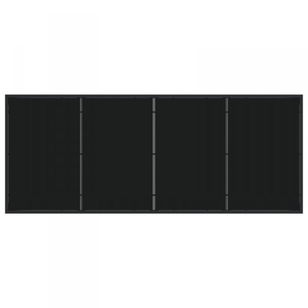 Zestaw do jadalni w ogrodzie  7 szt. Czarny Rattan PVC