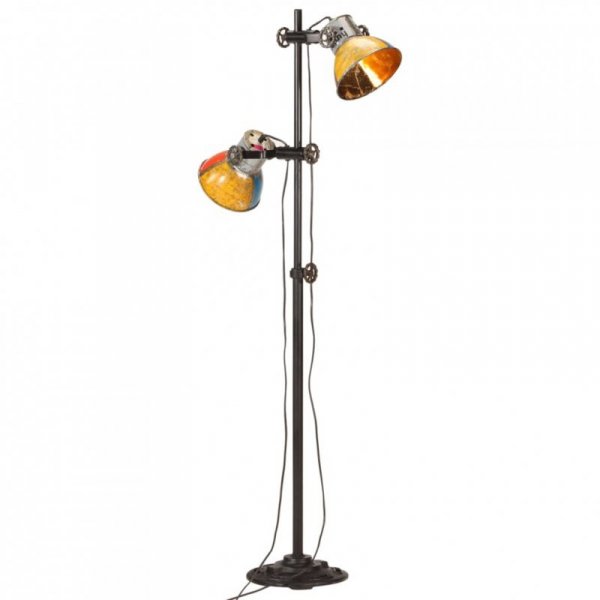 Lampa podłogowa z 2 kloszami, kolorowa, E27